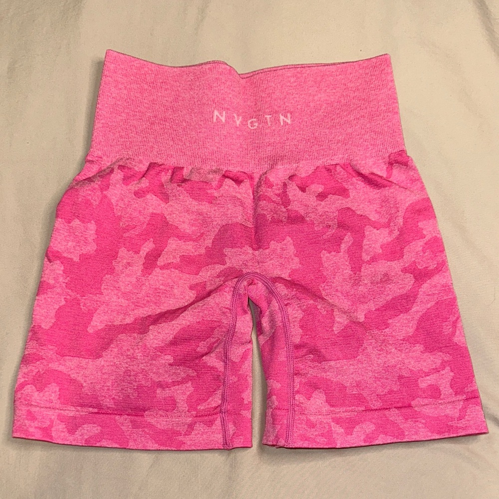 NVGTN Bubble Gum Pink Camo Shorts